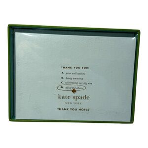 Kate Spade New York All of the Above Thank You Notes Set New in Box